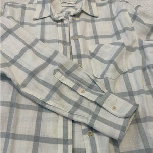 J. Crew Women’s Gray Plaid Shirt